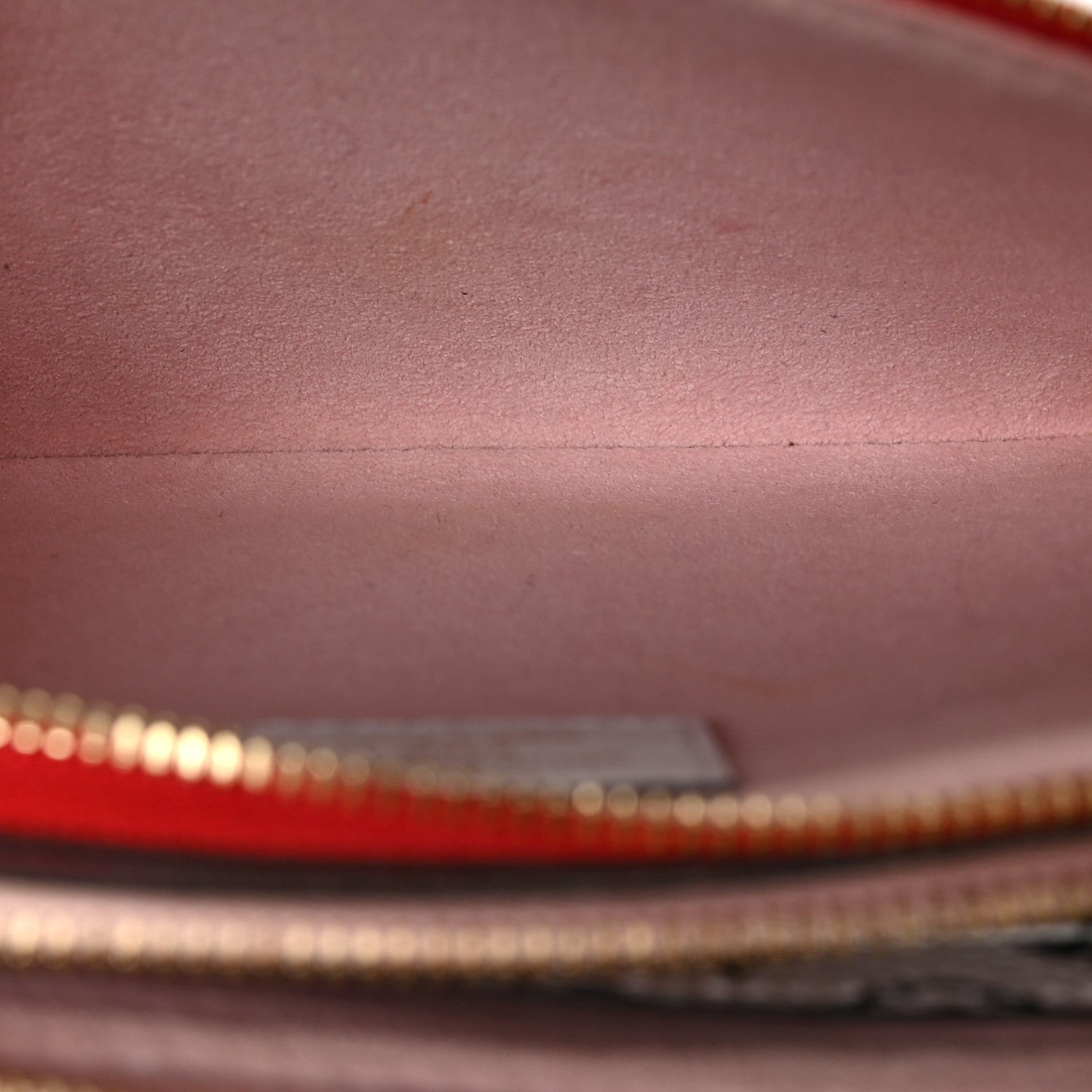 Louis Vuitton Monogram Giant Double Zip Pochette Rouge 5 of 7