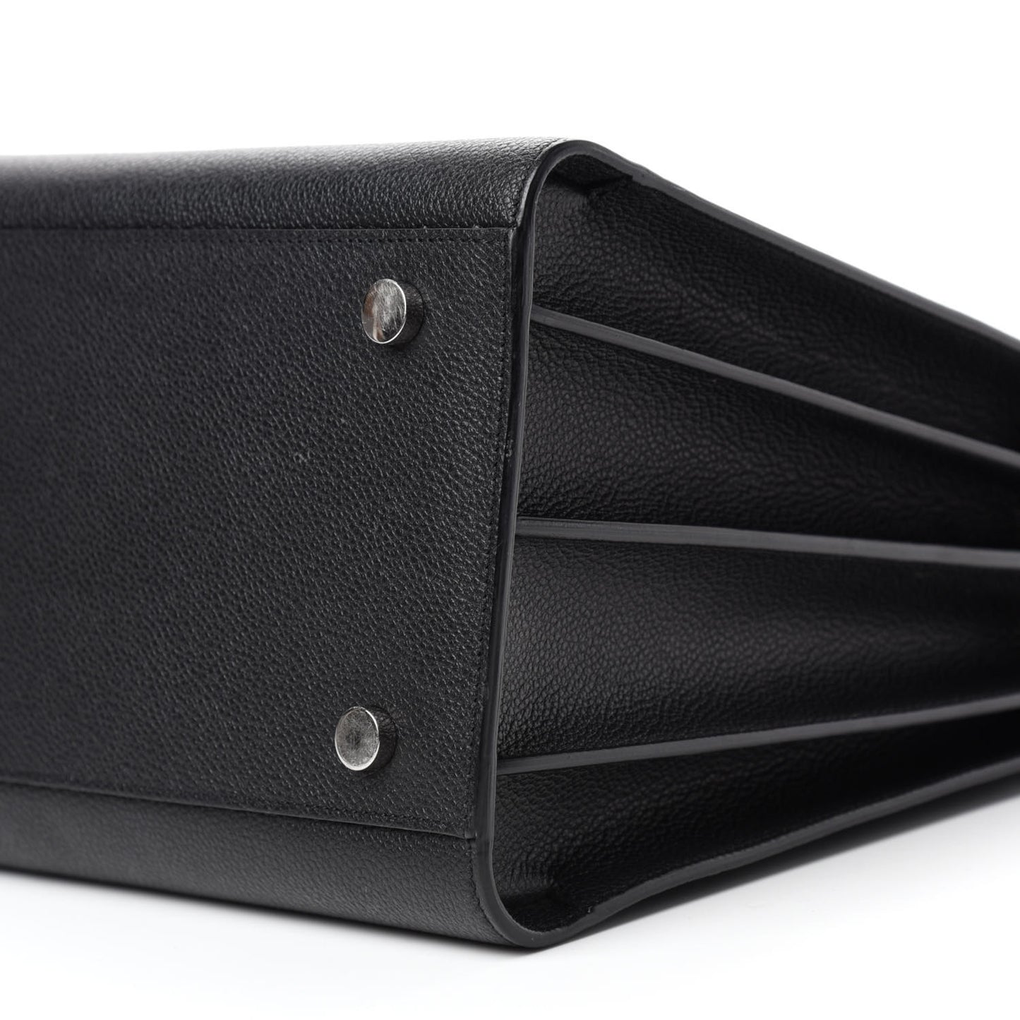 Grained Calfskin Small Sac De Jour Black