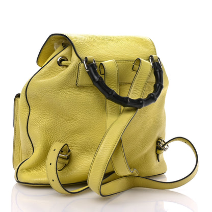 Gucci Cellarius Calfskin Medium Bamboo Backpack Mimosa Flower 3 of 11