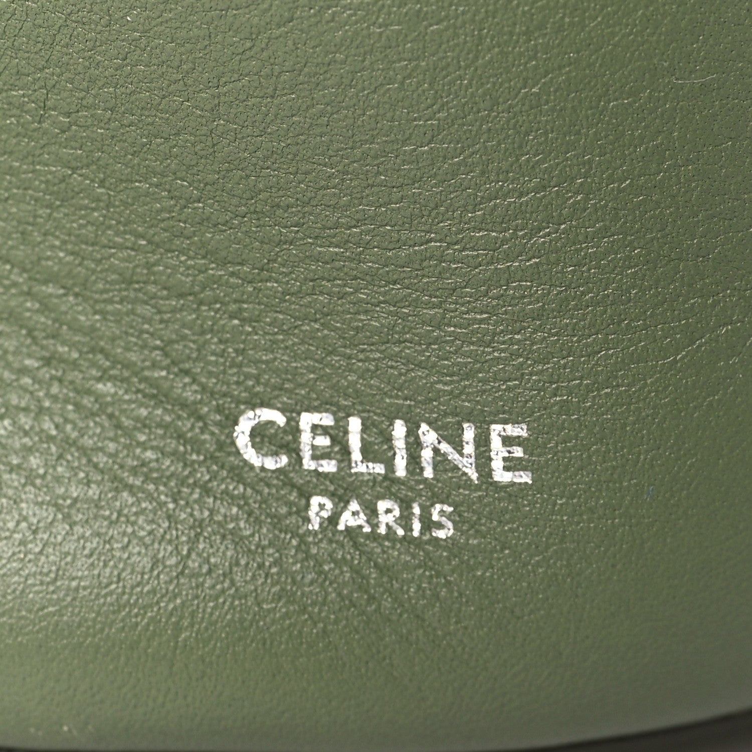 Celine Smooth Calfskin Nano Big Bag Bucket Army Green 6 of 9