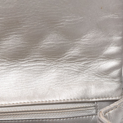 Chanel Metallic Calfskin Quilted 2.55 Reissue Clutch Silver 19 of 25