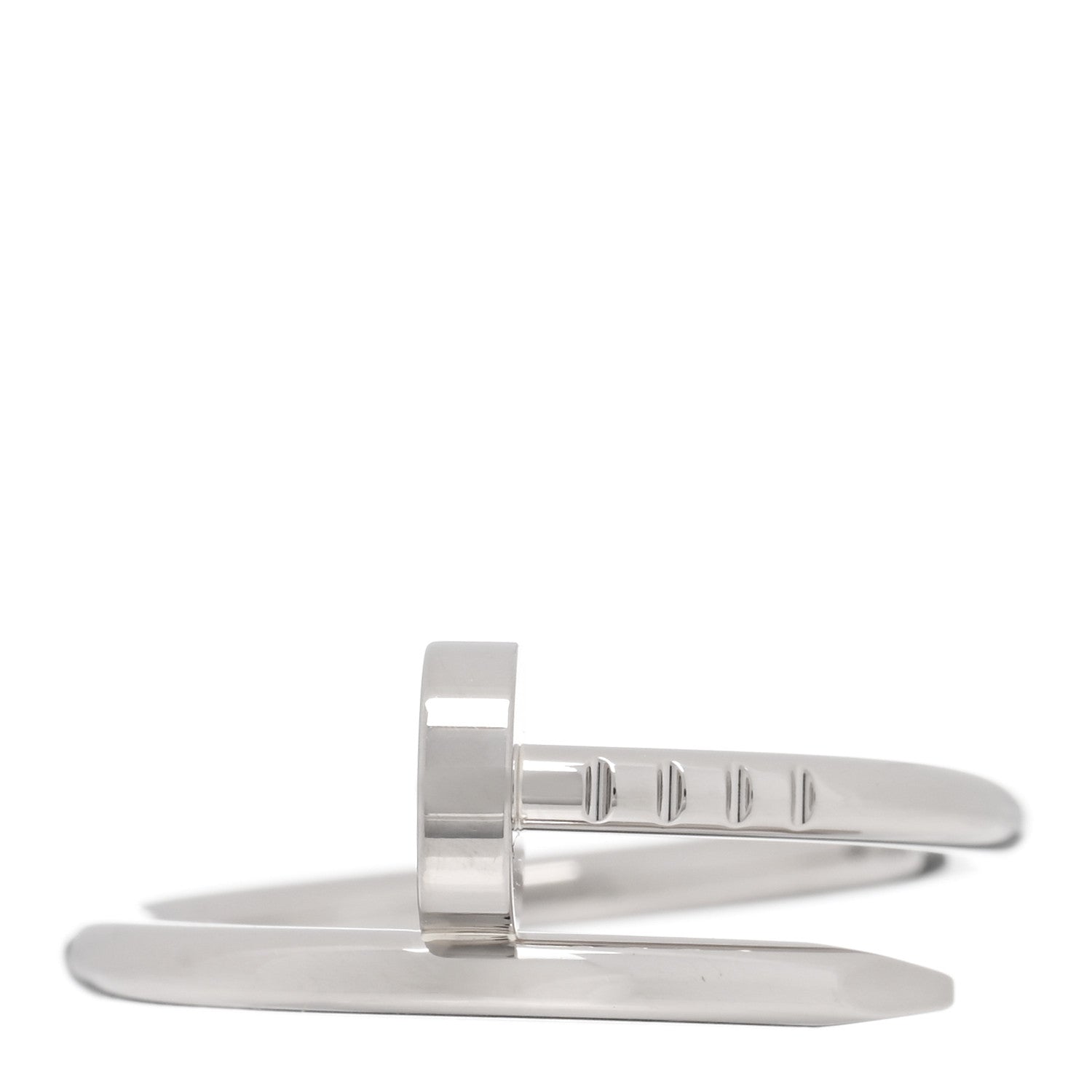 Cartier 18K White Gold Small Juste Un Clou Ring 51 5.75 1 of 5