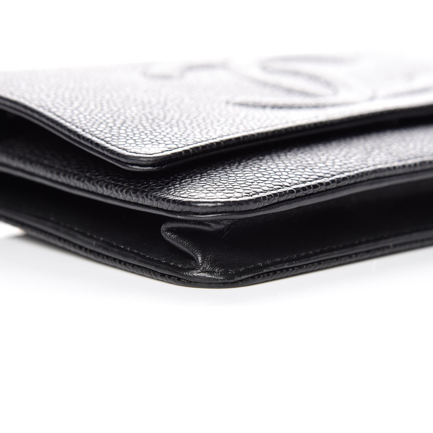 Chanel Caviar Timeless CC Wallet On Chain WOC Black 5 of 14