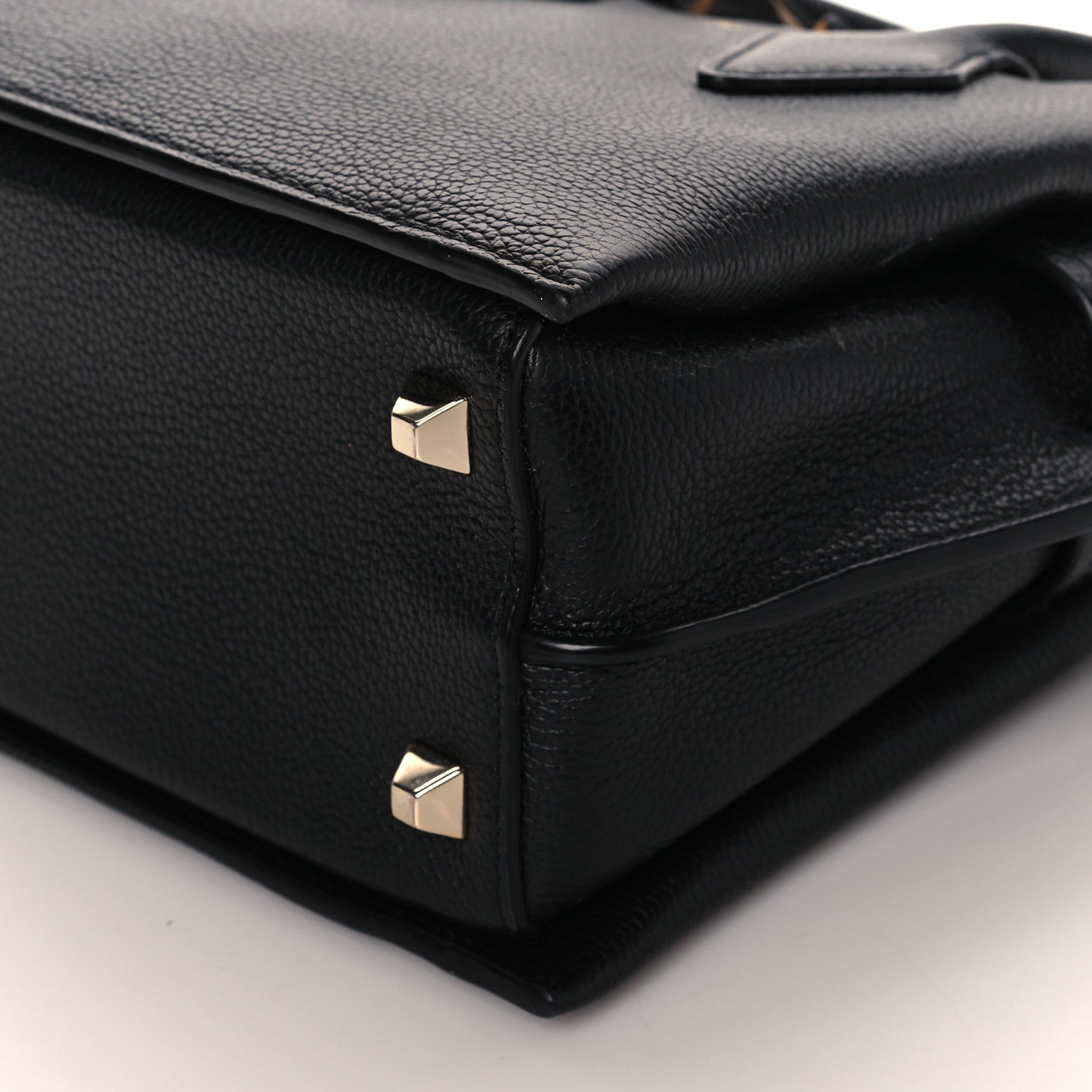 MCM Grained Calfskin Mini Milla Tote Black 9 of 10