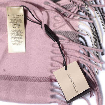 Burberry Cashmere Giant Check Scarf Pink Heather 4 of 5