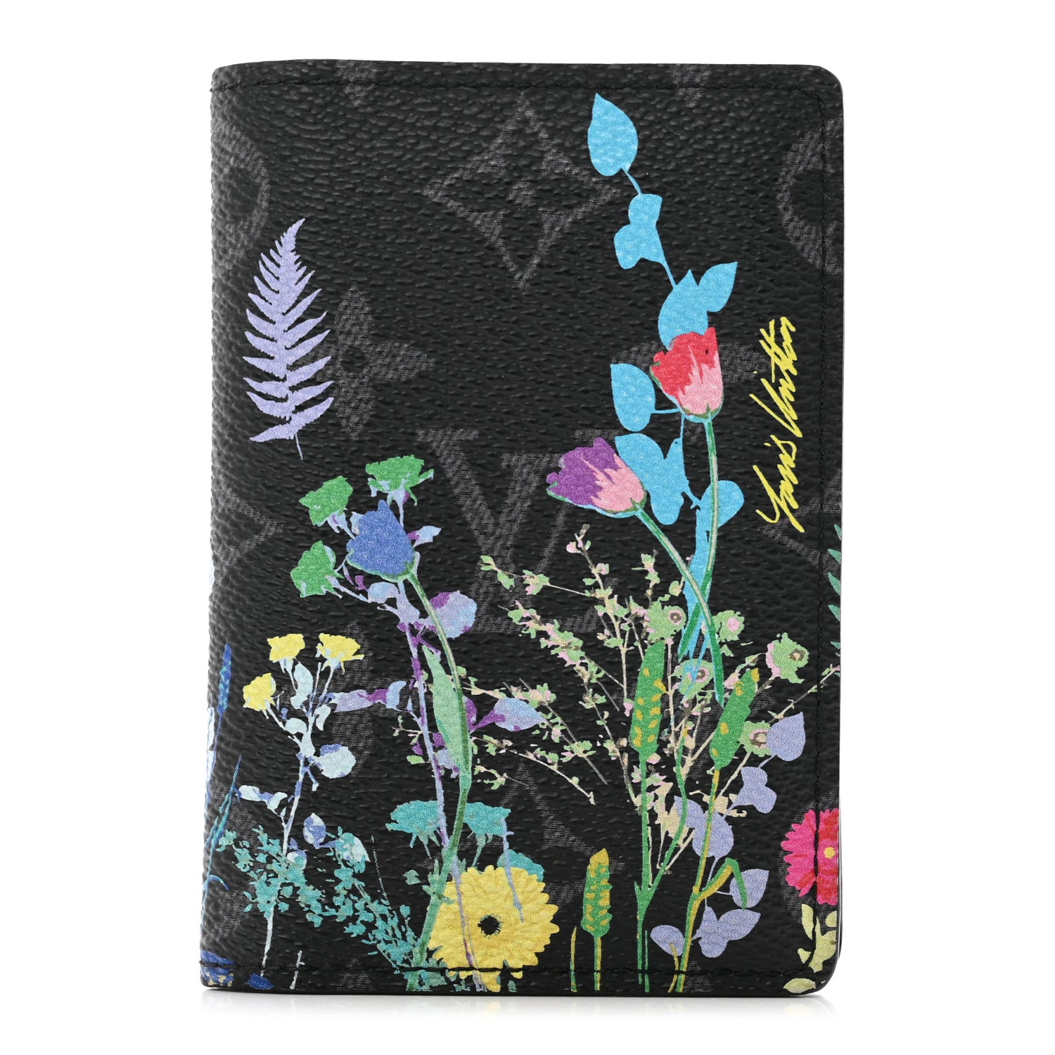 Louis Vuitton Monogram Eclipse Flower Print Pocket Organizer NM 1 of 7