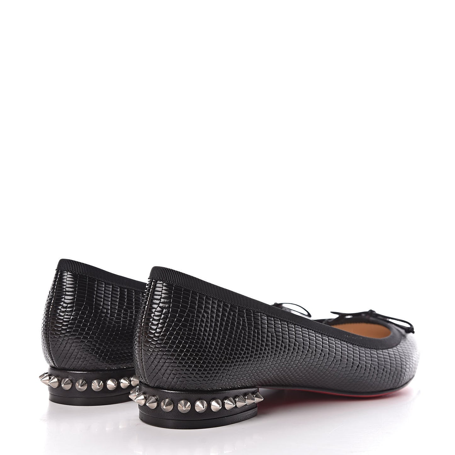 Nappa Spiked Hall Flats 36.5 Black