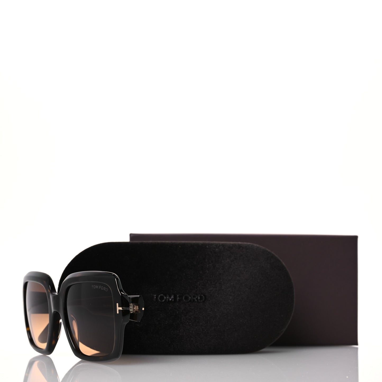 Acetate Kaya Square Sunglasses TF1082 Dark Havana