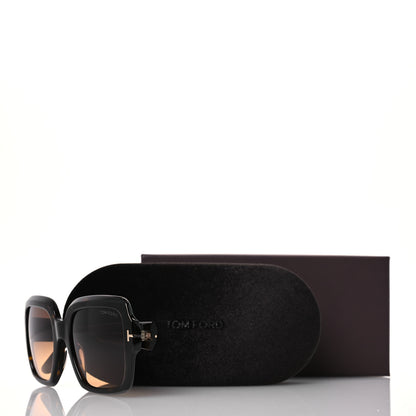 Tom Ford Acetate Kaya Square Sunglasses TF1082 Dark Havana 8 of 8