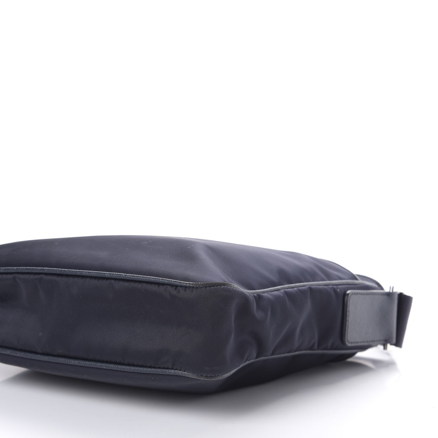 Prada Tessuto Nylon Saffiano Flat Messenger Bag Baltico 7 of 15
