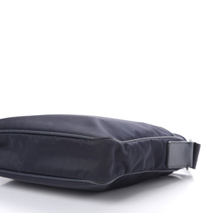 Prada Tessuto Nylon Saffiano Flat Messenger Bag Baltico 7 of 15