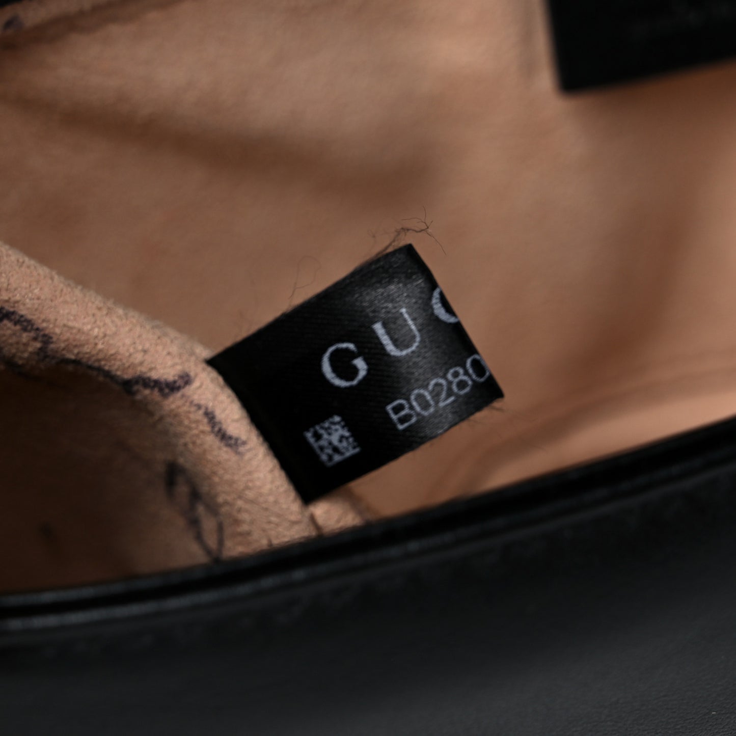 Calfskin Matelasse Mini GG Marmont Shoulder Bag Black
