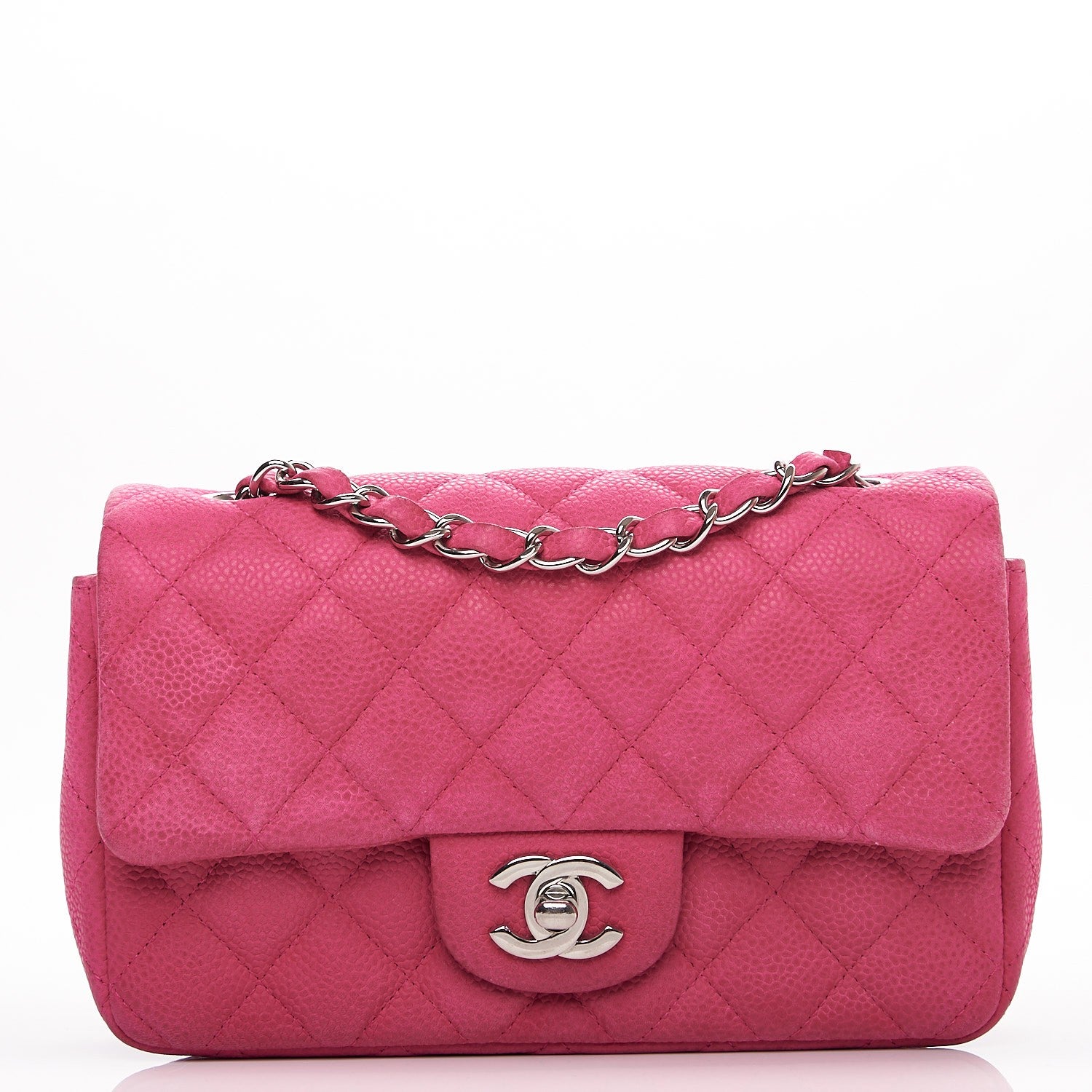 Chanel Iridescent Caviar Quilted Mini Rectangular Flap Pink 1 of 13