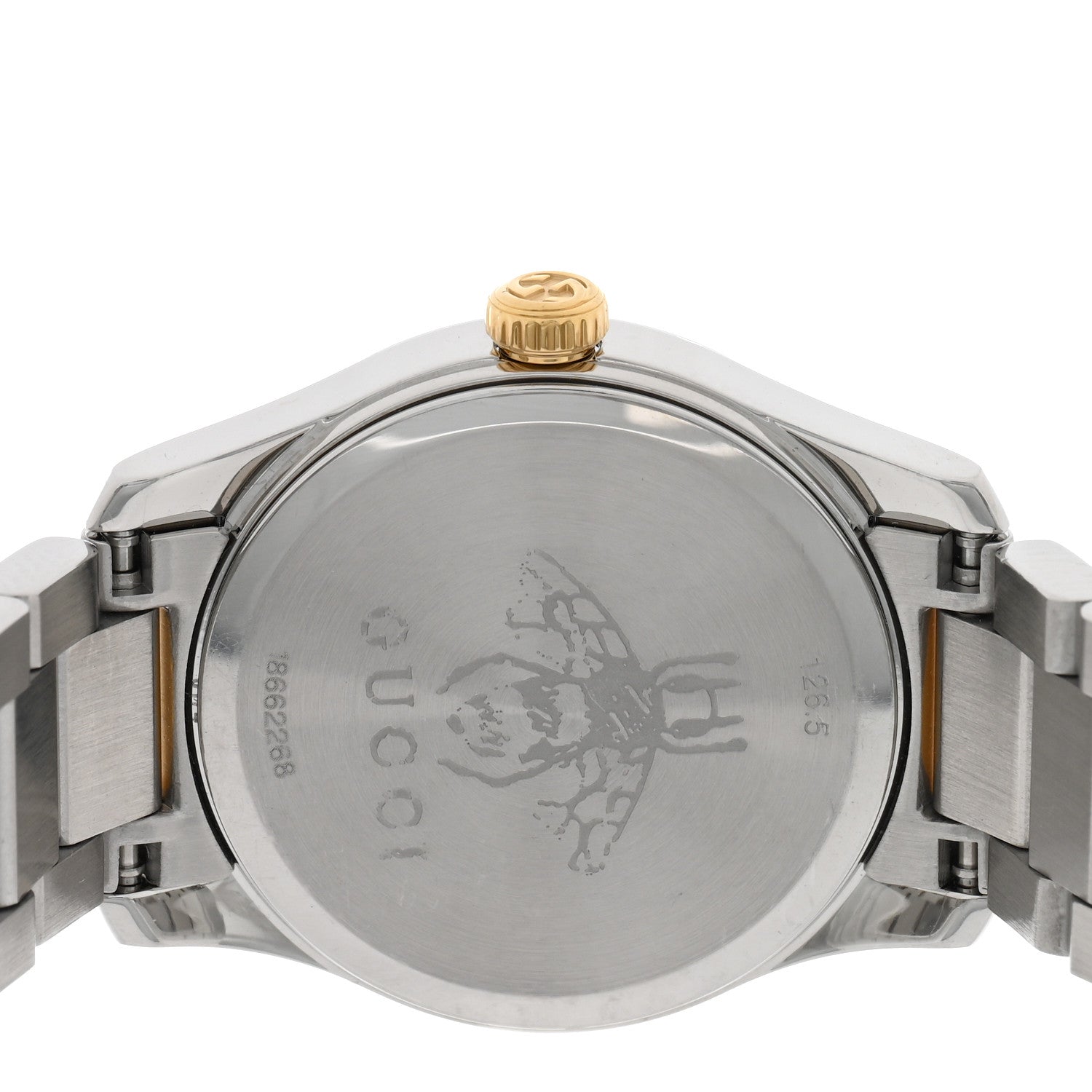 Gucci Stainless Steel Diamond 27mm G-Timeless Two Tone Cat Quartz Watch 4 of 4