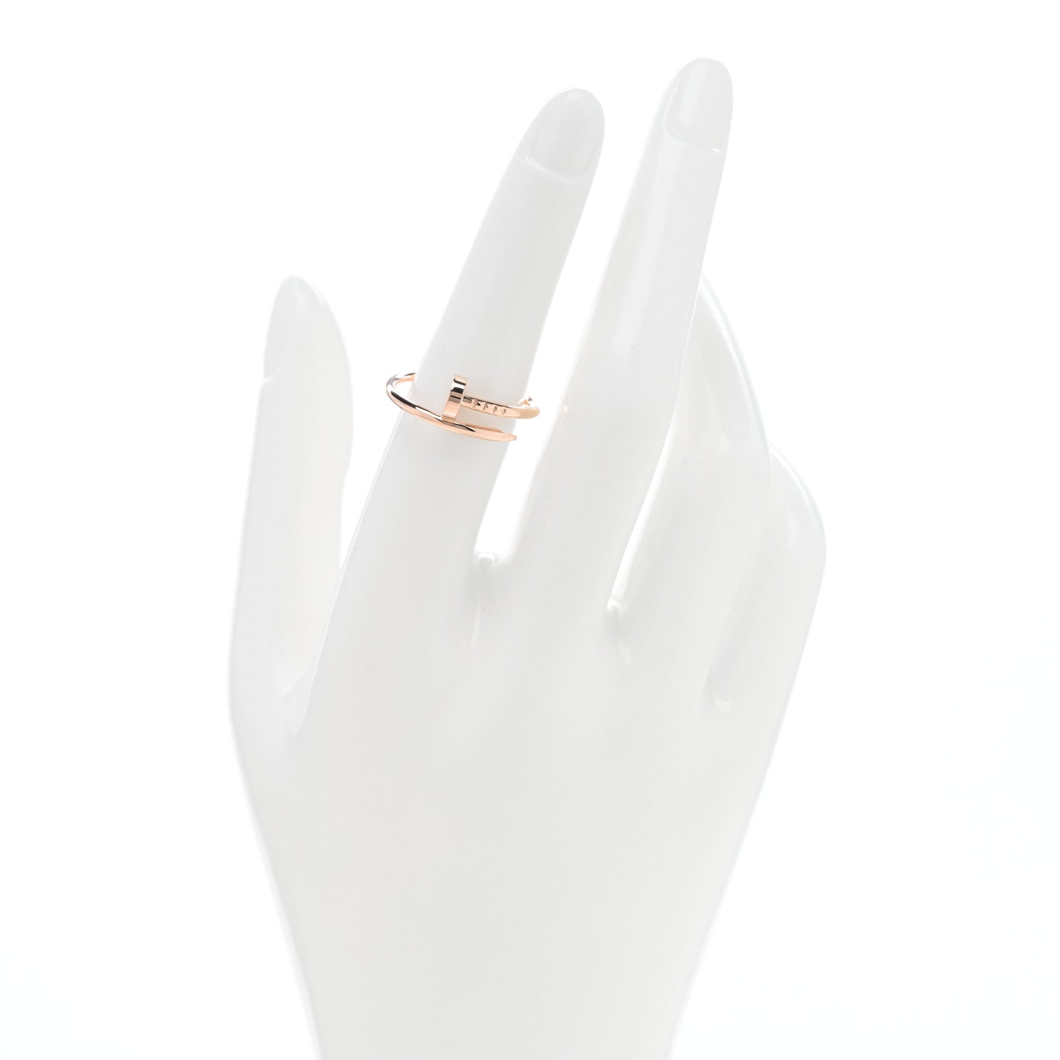 Cartier 18K Pink Gold Small Juste Un Clou Ring 54 7 2 of 5