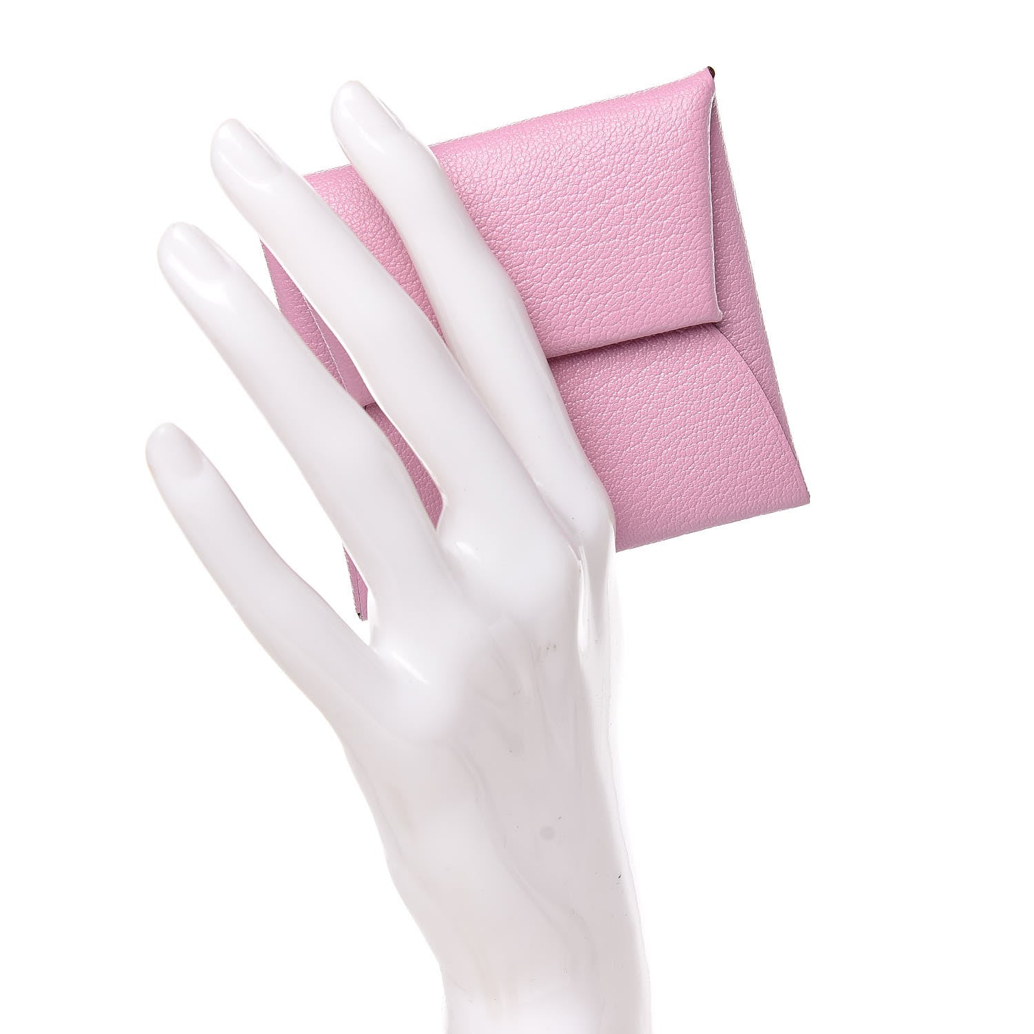 Hermes Chevre Mysore Bastia Coin Purse Mauve Sylvestre 2 of 7