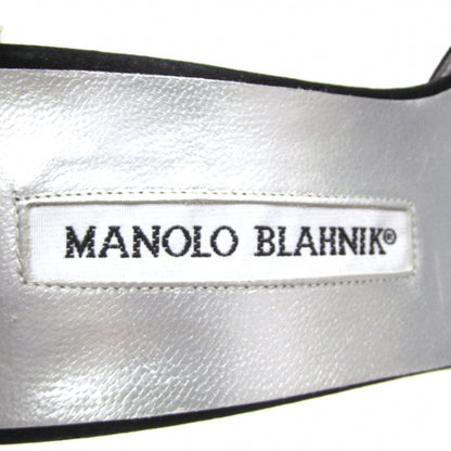 FASHIONPHILE MANOLOBLAHNIKSatinJeweledAnklePumps39.5 7 of 7