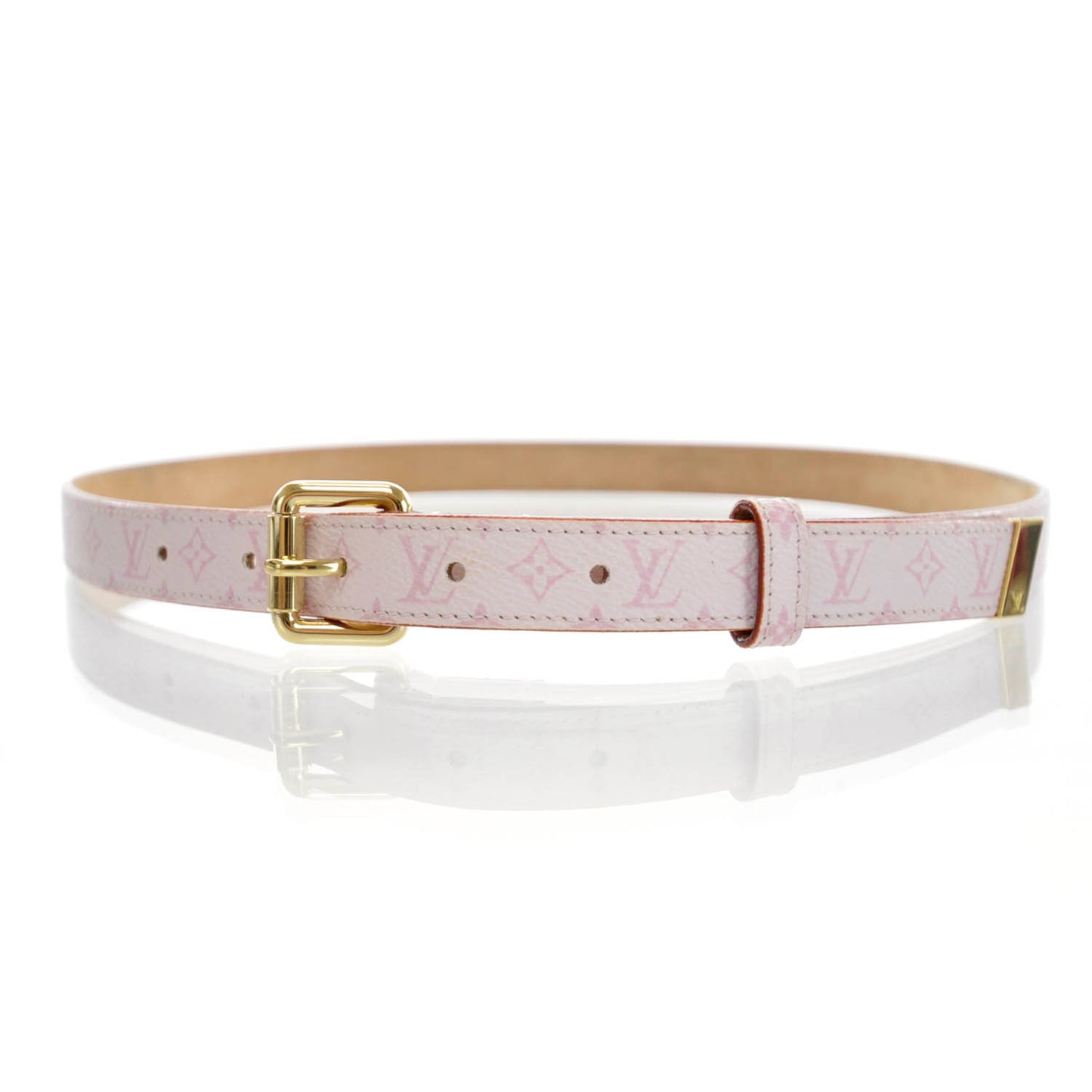 Monogram Belt 80 32 Pink
