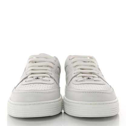Chanel Calfskin CC Womens Sneakers 38.5 White 2 of 11