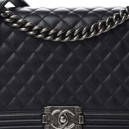 Chanel Calfskin Quilted New Medium Boy Flap Black 11 of 11