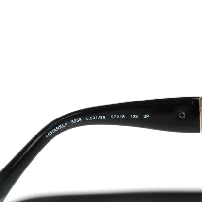 Chanel Acetate Velvet CC Polarized Sunglasses 5256 Black 4 of 6
