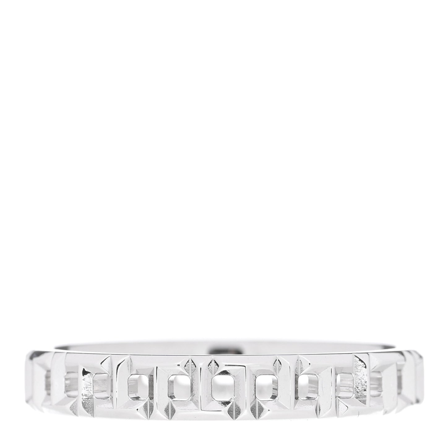 18K White Gold Narrow T True Band Ring 58 8.25