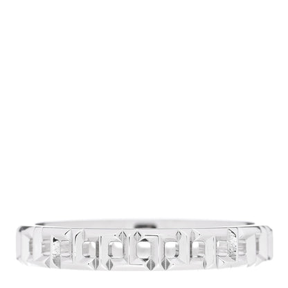 Tiffany 18K White Gold Narrow T True Band Ring 58 8.25 1 of 4