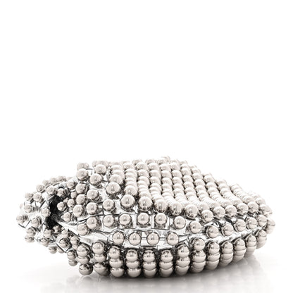 Bottega Veneta Metallic Nappa Studded Intrecciato Mini Jodie Silver 4 of 10