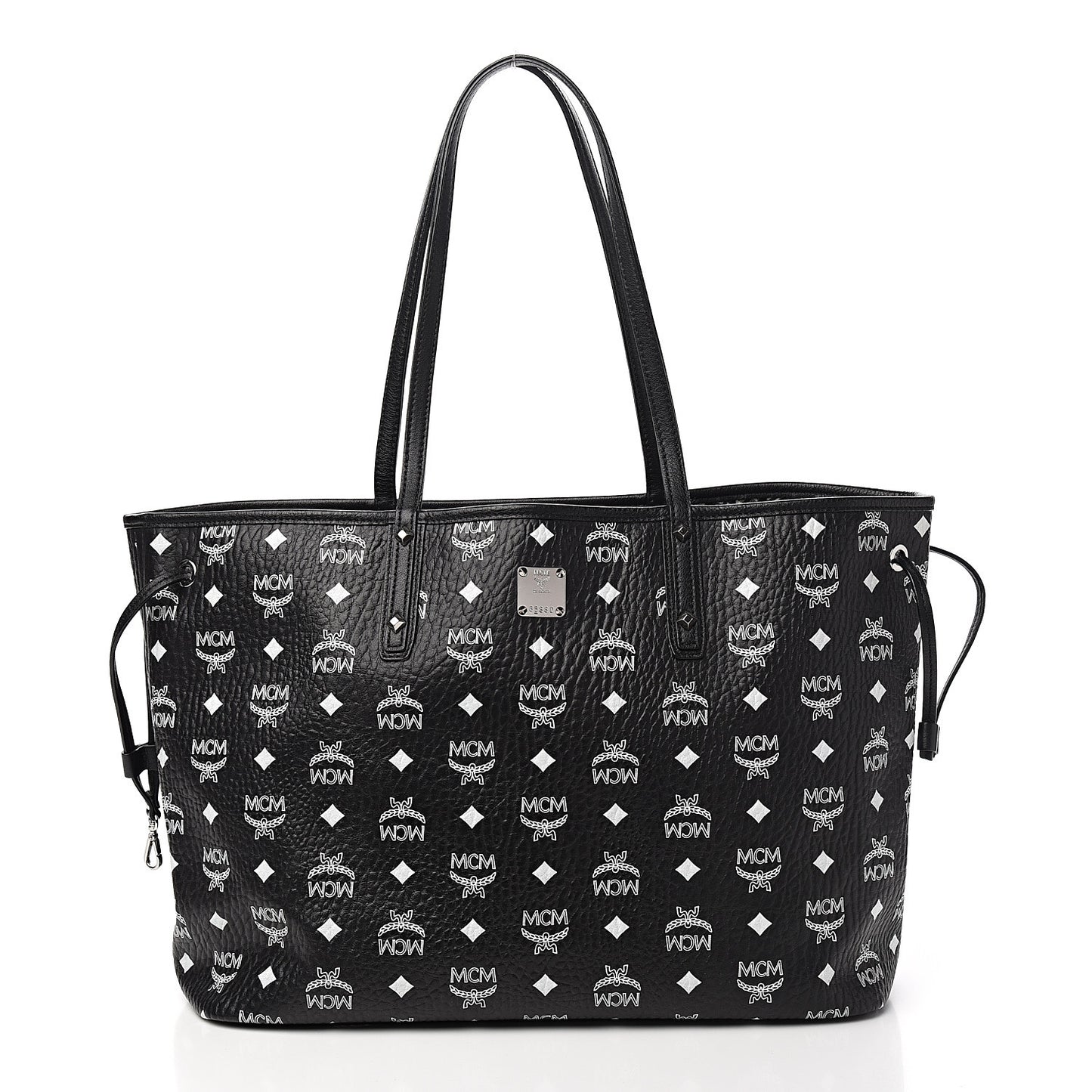 Visetos Medium Project Reversible Shopper Tote Black