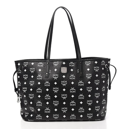 MCM Visetos Medium Project Reversible Shopper Tote Black 2 of 12