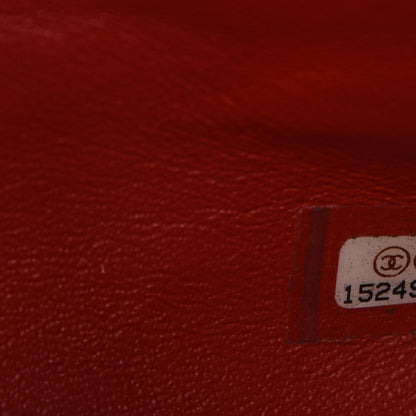 Chanel Lambskin Quilted Clutch With Chain Flap Red 8 of 8
