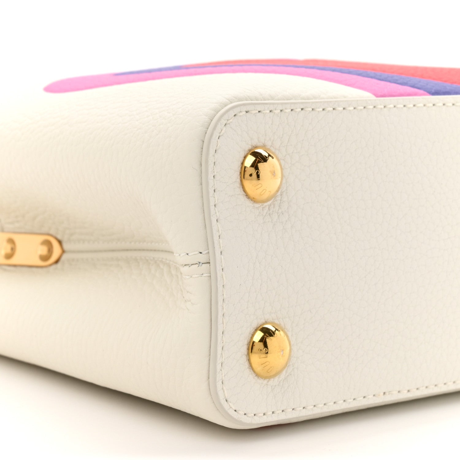 Louis Vuitton Taurillon Game On Capucines BB White 10 of 10