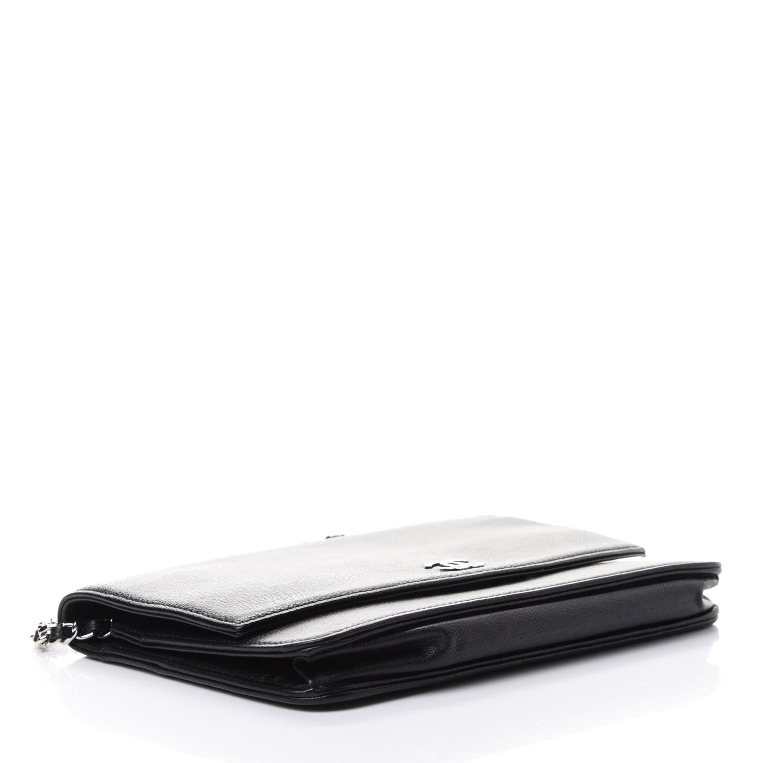 Chanel Caviar Sevruga Wallet On Chain WOC Black 3 of 4
