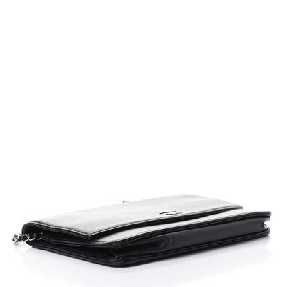 Chanel Caviar Sevruga Wallet On Chain WOC Black 3 of 4