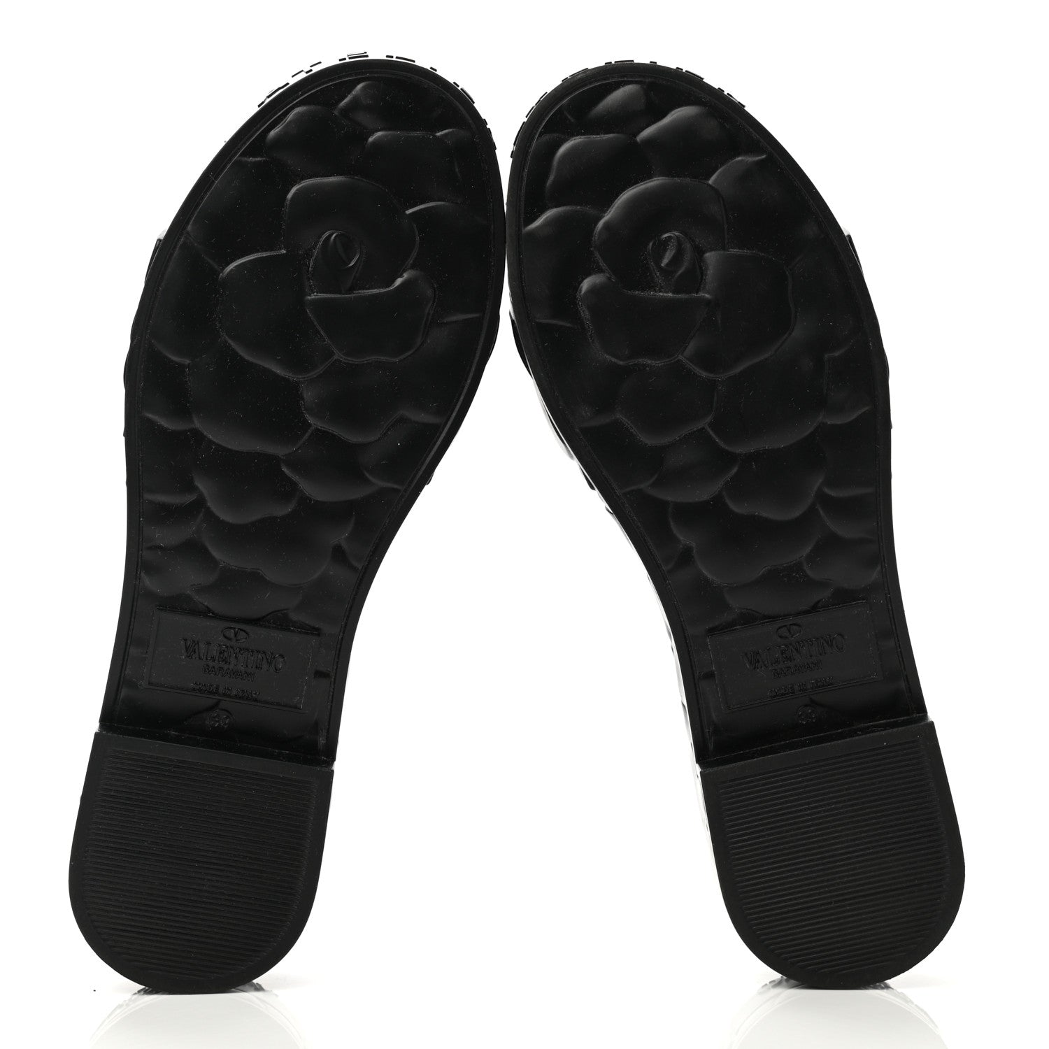 Valentino Garavani Rubber Atelier 03 Rose Edition 25/40mm Platform Slide Sandals 39 Black 5 of 8