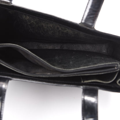 Chanel Patent Logo Shoulder Bag Black 4 of 21