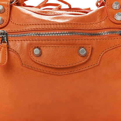 Balenciaga Agneau Giant 12 Silver Hardware City Tangerine 8 of 11