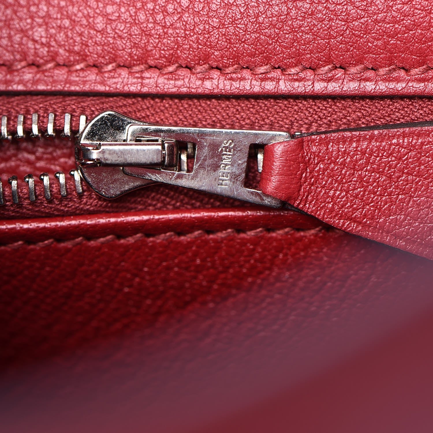Hermes Evercolor Kelly Retourne 28 Rouge Grenat 12 of 35