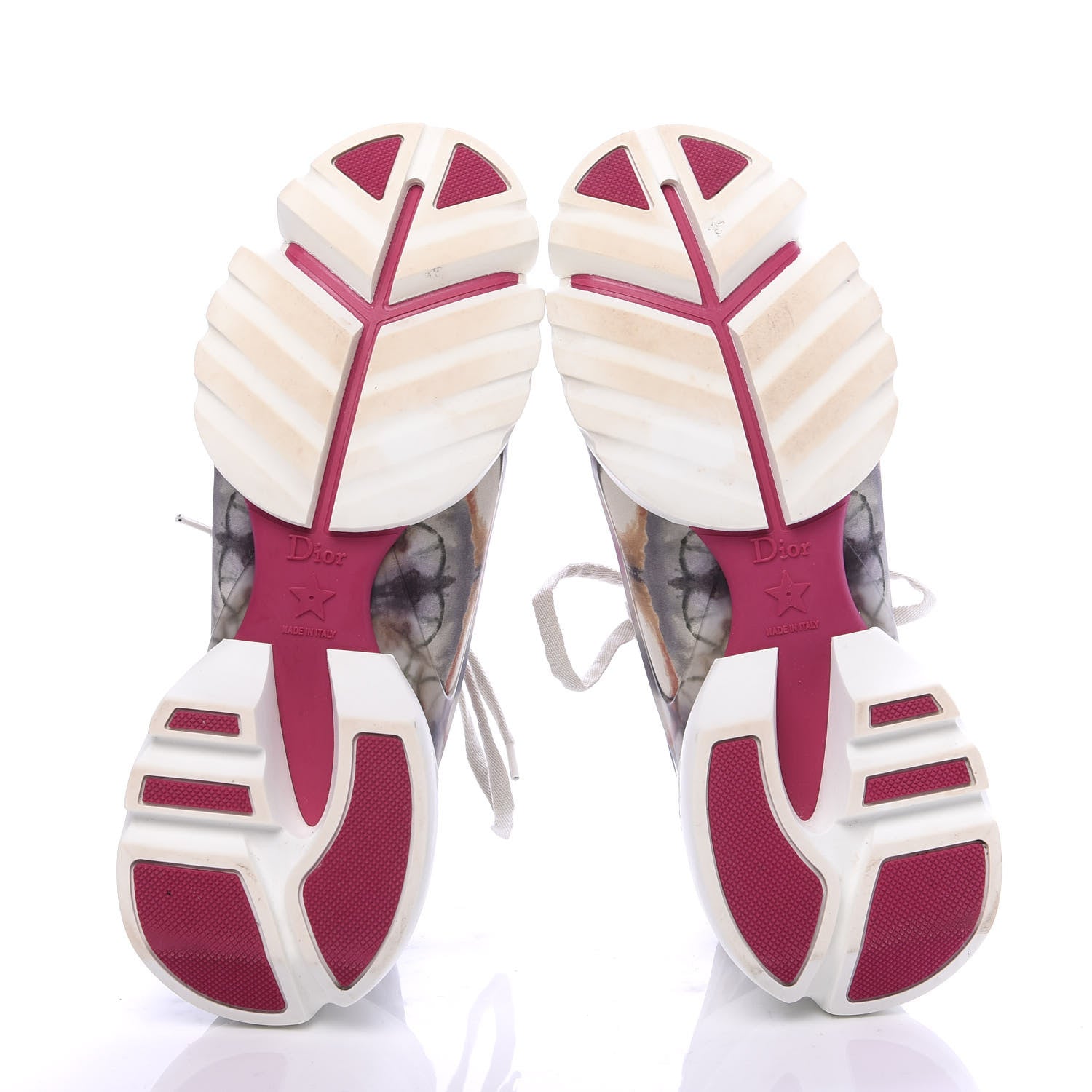 Christian Dior Neoprene Rubber Womens KaleiDiorscopic D-Connect Sneakers 37 White Cypress 5 of 10