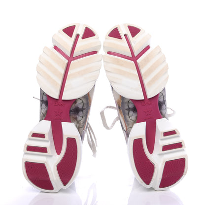 Christian Dior Neoprene Rubber Womens KaleiDiorscopic D-Connect Sneakers 37 White Cypress 5 of 10