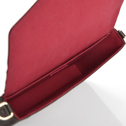 Louis Vuitton Monogram Pochette Felicie Chain Wallet Fuchsia 5 of 10