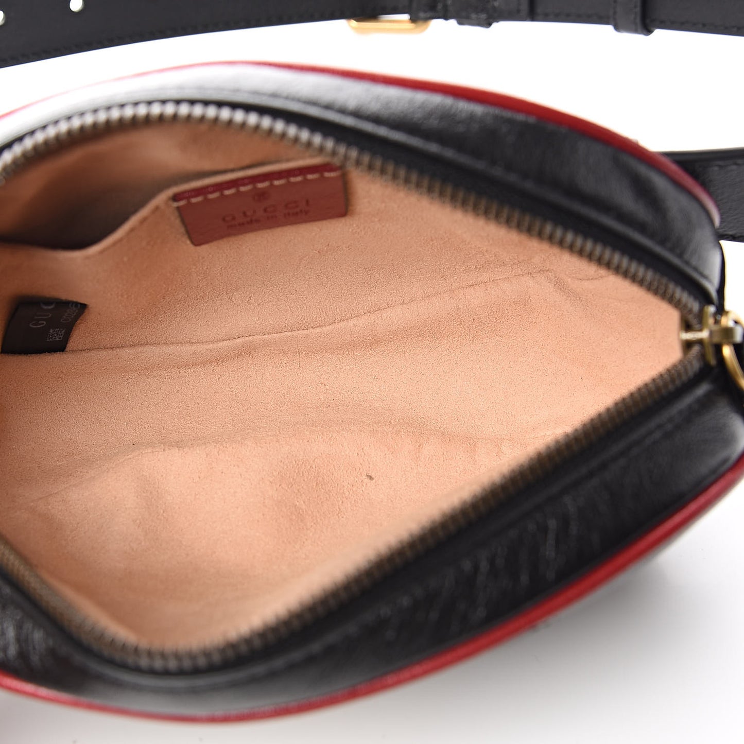 Calfskin Matelasse GG Marmont Belt Bag 75 30 Black
