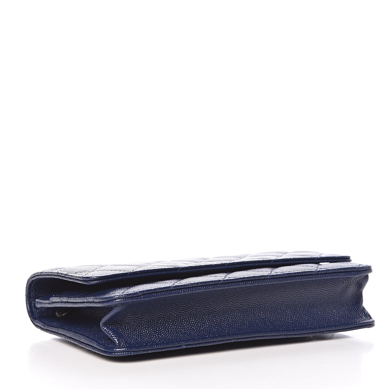 Chanel Caviar Quilted Wallet On Chain WOC Navy Blue 4 of 11