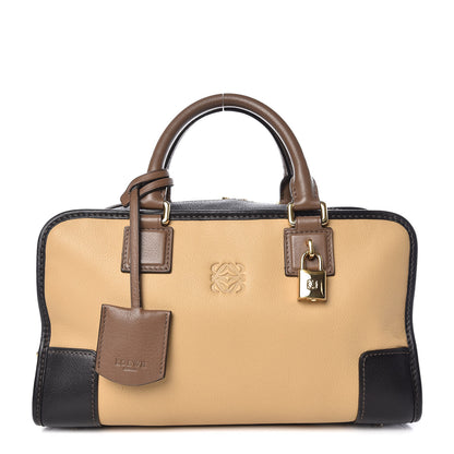Loewe Calfskin Tri-Color Amazona 28 Bag Black Dark Beige 1 of 9