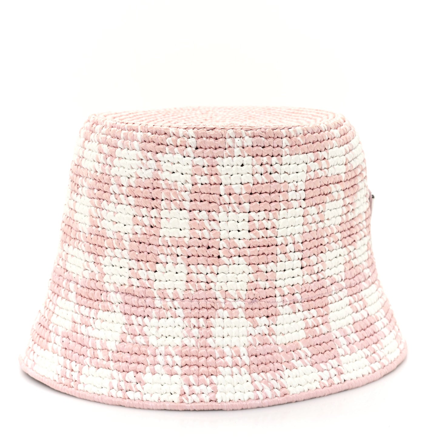 Yarn Raffia Effect Crochet Triangle Bucket Hat S Alabastro