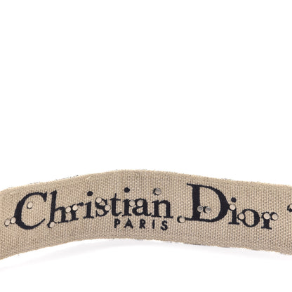 Christian Dior Oblique Studded Shoulder Strap Blue 3 of 6