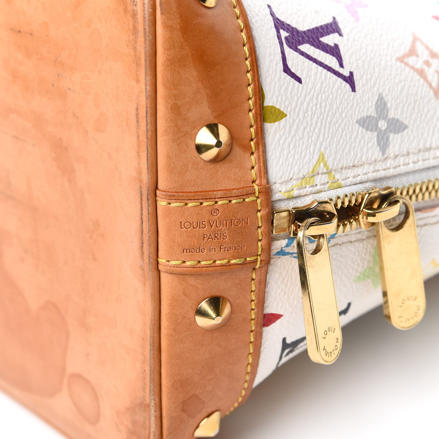 Louis Vuitton Monogram Multicolor Alma White 6 of 14