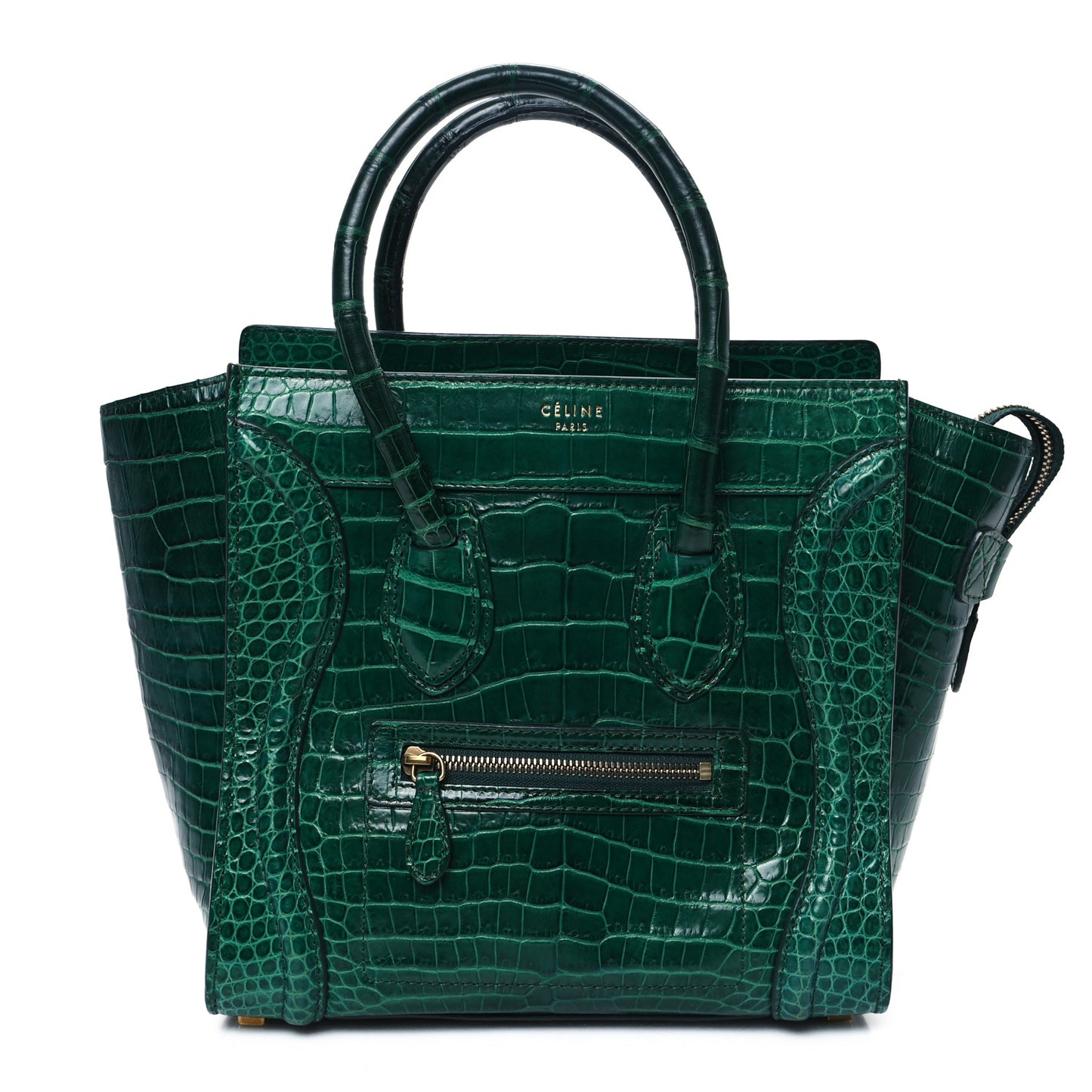 Crocodile Micro Luggage Green