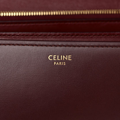 Celine Box Calfskin Medium Classic Box Flap Bag Burgundy 6 of 11