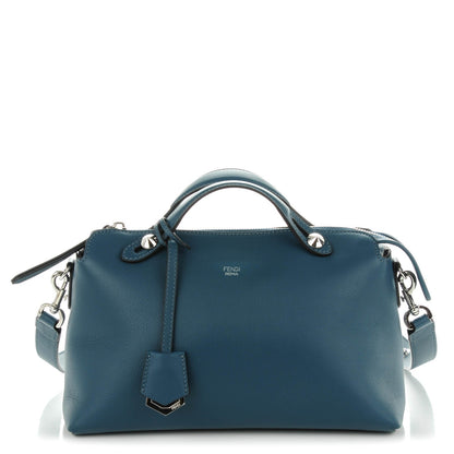 Fendi Vitello Dolce Medium By The Way Boston Bag Pavone 1 of 7